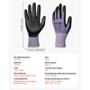 Work Gloves 12 Pairs Touch Screen Nitrile-Coated Garden Construction Gloves