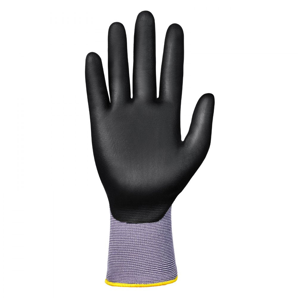 Work Gloves 12 Pairs Touch Screen Nitrile-Coated Garden Construction Gloves
