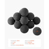 VEVOR Ceramic Fire Balls, 3 Inch 15 Pcs Round Fire Stones, Reusable Lava Rocks Indoor and Outdoor Use, Decorative Fire Pit Rocks for Propane/Gas Fireplace, Stove, Courtyard, Camping, Black