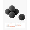 VEVOR Ceramic Fire Balls, 5 Inch 6 Pcs Round Fire Stones, Reusable Lava Rocks Indoor and Outdoor Use, Decorative Fire Pit Rocks for Propane/Gas Fireplace, Stove, Courtyard, Camping, Black