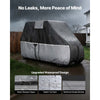 VEVOR Golf Cart Cover, Full Coverage 2+2/4 Passenger Golf Cart, 420D Waterproof Oxford Fabric Club Car Cover Fits Most Carts Club Car, Yamaha, EZGO, Honda, Silver-Coated Layer & Three Zipper Doors