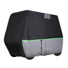 VEVOR Golf Cart Cover, Full Coverage 2+2/4 Passenger Golf Cart, 600D Waterproof Oxford Fabric Club Car Cover Fits Most Carts Club Car, Yamaha, EZGO, Honda, PU Coating & Three Zipper Doors