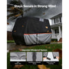 VEVOR Golf Cart Cover, Full Coverage 2+2/4 Passenger Golf Cart, 420D Waterproof Oxford Fabric Club Car Cover Fits Most Carts Club Car, Yamaha, EZGO, Honda, Silver-Coated Layer & Three Zipper Doors