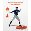 VEVOR Pitching Mound, Portable Baseball Game Mound, 42 in Indoor Outdoor Pitching Practice and Training Equipment, One-Piece Softball Pitching Aids with Antifade Turf and Pitching Rubber