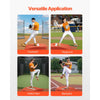 VEVOR Pitching Mound, Portable Baseball Game Mound, 42 in Indoor Outdoor Pitching Practice and Training Equipment, One-Piece Softball Pitching Aids with Antifade Turf and Pitching Rubber