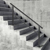 VEVOR Outdoor Handrail 165LBS Load Handrail Outdoor Stairs Aluminum Stair Handrail 60 x 35" Outdoor Stair Railing Transitional Range from 0 to 30° Staircase Handrail Fits 4-5 Steps with Screw Kit