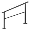 VEVOR Outdoor Handrail 165LBS Load Handrail Outdoor Stairs Aluminum Stair Handrail 60 x 35" Outdoor Stair Railing Transitional Range from 0 to 30° Staircase Handrail Fits 4-5 Steps with Screw Kit