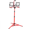 VEVOR LED Work Light with Stand, 10000 Lumen Dual-head LED Work Light with 27.6\"-68.1\" Adjustable and Foldable Tripod Stand, IP65 Waterproofed LED Tripod Work Light, with 5000 Kelvin Color Temperatu