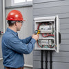 VEVOR Outdoor Electrical Box, Cold-Rolled Steel, Electrical Junction Box with Thermostat and Fan, Rain Hood, Ventilated Design, IP65 Waterproof Hinged Enclosure, Wall/Pole Mounted, 20 x 16 x 8 in