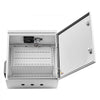 VEVOR Outdoor Electrical Box, Cold-Rolled Steel, Electrical Junction Box with Thermostat and Fan, Rain Hood, Ventilated Design, IP65 Waterproof Hinged Enclosure, Wall/Pole Mounted, 24 x 24 x 12 in