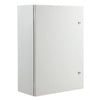 VEVOR Steel Electrical Box, 27.6 x 19.7 x 9.8 in, Cold Rolled Steel Electrical Enclosure Box, Wall-Mounted Outdoor Electronic Equipment Enclosure with Mounting Plate, Hinges, Lock, IP66 Waterproof