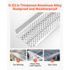 VEVOR Gutter Guard, 6 in Aluminum Gutter Cover Heavy-Duty, 52ft Length Protection Cover for Leaf & Debris, 0.02 in Thickness Mill Finish, Easy DIY Install, Fast Drainage, Screws Included, 13 PCS