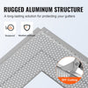 VEVOR Gutter Guard, 5 inch Width, Aluminum Leaf Filter DIY Gutter Cover, 13 PCS 52 ft Total Length, 0.157'' Hole Diameter & 0.02'' Thick Gutter Guards Fits Any Roof or Gutter Type