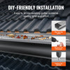 VEVOR Gutter Guard, 5 inch Width, Aluminum Leaf Filter DIY Gutter Cover, 13 PCS 52 ft Total Length, 0.157'' Hole Diameter & 0.02'' Thick Gutter Guards Fits Any Roof or Gutter Type