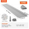 VEVOR Gutter Guard, 5 inch Width, Aluminum Leaf Filter DIY Gutter Cover, 13 PCS 52 ft Total Length, 0.157'' Hole Diameter & 0.02'' Thick Gutter Guards Fits Any Roof or Gutter Type