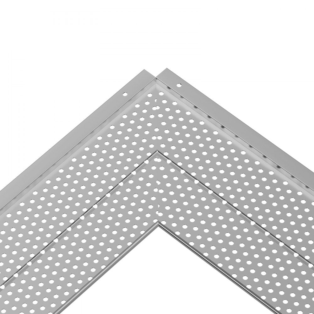 VEVOR Gutter Guard, 5 inch Width, Aluminum Leaf Filter DIY Gutter Cover, 13 PCS 52 ft Total Length, 0.157'' Hole Diameter & 0.02'' Thick Gutter Guards Fits Any Roof or Gutter Type