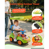 VEVOR Ride On Push Car for Toddler 19+ Months Sit-to-Stand Push Car Handle, for Boys Girls, Around Buggy with Guardrails, Detachable Canopy, Music & Light & Storage, Detachable Back,Indoor Outdoor