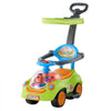 VEVOR Ride On Push Car for Toddler 19+ Months Sit-to-Stand Push Car Handle, for Boys Girls, Around Buggy with Guardrails, Detachable Canopy, Music & Light & Storage, Detachable Back,Indoor Outdoor