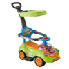 VEVOR Ride On Push Car for Toddler 19+ Months Sit-to-Stand Push Car Handle, for Boys Girls, Around Buggy with Guardrails, Detachable Canopy, Music & Light & Storage, Detachable Back,Indoor Outdoor