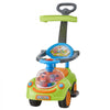 VEVOR Ride On Push Car for Toddler 19+ Months Sit-to-Stand Push Car Handle, for Boys Girls, Around Buggy with Guardrails, Detachable Canopy, Music & Light & Storage, Detachable Back,Indoor Outdoor