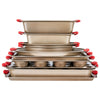 VEVOR Baking Pans Set, 10-Piece, Nonstick Carbon Steel Cookware Sheets & Trays, Stackable Kitchen Oven Bakeware Cooking Sets with Silicone Handles, Easy to Clean, for Baking Cookie Cake Muffin Bread