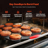 VEVOR Baking Pans Set, 8-Piece, Nonstick Carbon Steel Cookware Sheets & Trays, Stackable Kitchen Oven Bakeware Cooking Sets with Silicone Handles, Easy to Clean, for Baking Cookie Cake Muffin Bread