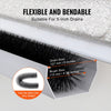 VEVOR Gutter Brush, 80 Feet Total Length 4.33 inch Diameter Gutter Cleaning Tools, Ground-Level Gutter Brush Leaf Guard for 5 Inch Gutters, Easily Clear roof Leaves and Debris, 27 Pack