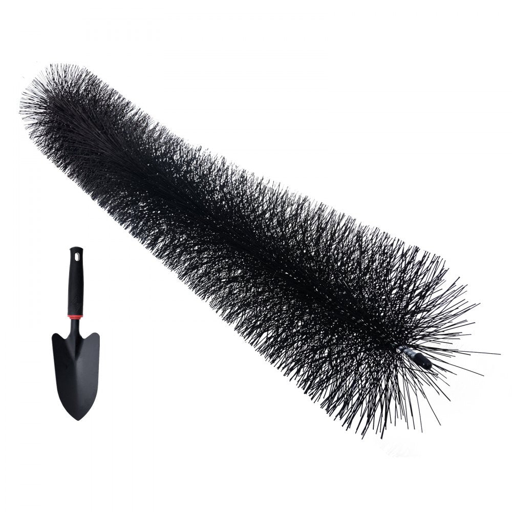 VEVOR Gutter Brush, 60 Feet Total Length 5.25 inch Diameter Gutter Cleaning Tools, Ground-Level Gutter Brush Leaf Guard for 5 Inch Gutters, Easily Clear roof Leaves and Debris, 20 Pack