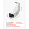 VEVOR Downspout Gutter Elbow, fits 3x4 Inch Style A L-Shaped, Interface Size 3.1x4.3 in / 78x108 mm, Aluminum Alloy 90 Degree Gutter Elbow, for Residential, Commercial Building, Industrial Warehouse