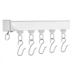 VEVOR Ceiling Curtain Track Set, 5.9 FT/1.8 Meter, Sliding Ceiling Track System for Curtains, Room Divider Curtain Track Ceiling/Wall Mounted for Living Room Bedroom with Hooks and Hardware, White
