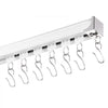 VEVOR Ceiling Curtain Track Set, 5.9 FT/1.8 Meter, Sliding Ceiling Track System for Curtains, Room Divider Curtain Track Ceiling/Wall Mounted for Living Room Bedroom with Hooks and Hardware, White