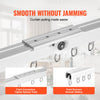 VEVOR Ceiling Curtain Track Set, 17.7 FT/5.4 Meter, Sliding Ceiling Track System for Curtains, Room Divider Curtain Track Ceiling/Wall Mounted for Living Room Bedroom with Hooks and Hardware, White