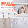 VEVOR Ceiling Curtain Track Set, 17.7 FT/5.4 Meter, Sliding Ceiling Track System for Curtains, Room Divider Curtain Track Ceiling/Wall Mounted for Living Room Bedroom with Hooks and Hardware, White