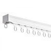 VEVOR Ceiling Curtain Track Set, 17.7 FT/5.4 Meter, Sliding Ceiling Track System for Curtains, Room Divider Curtain Track Ceiling/Wall Mounted for Living Room Bedroom with Hooks and Hardware, White