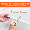 VEVOR Ceiling Tiles, 48-Pack 20 x 20 in, Drop Ceiling Tiles Premium Polystyrene Sheet, Easy Installation/ Cutting Plastic Glue-up Ceiling Tile, Basement Ceiling Covering for Home/Office Decoration