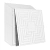VEVOR Ceiling Tiles, 12-Pack 24 x 24 in, Drop Ceiling Tiles Premium PVC Sheet, Easy Installation/ Cutting Plastic Glue-up Ceiling Tile, Ceiling Covering for Home/Office Decoration, White Echo Pattern