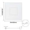 VEVOR Ceiling Tiles, 12-Pack 24 x 24 in, Drop Ceiling Tiles Premium PVC Sheet, Easy Installation/ Cutting Plastic Glue-up Ceiling Tile, Ceiling Covering for Home/Office Decoration, White Geometric