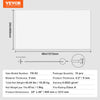 VEVOR Ceiling Tiles, 10-Pack 24 x 48 in, Drop Ceiling Tiles Premium PVC Foam Sheet, Fire-Rated & Good Flexibility & Easy Installation, Ceiling Covering for Home/Office Decoration, Smooth White