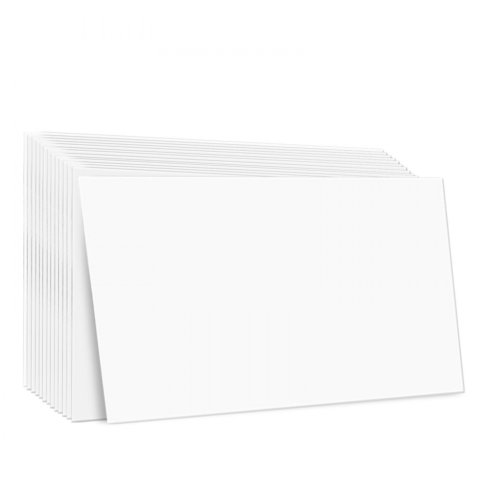 VEVOR Ceiling Tiles, 10-Pack 24 x 48 in, Drop Ceiling Tiles Premium PVC Foam Sheet, Fire-Rated & Good Flexibility & Easy Installation, Ceiling Covering for Home/Office Decoration, Smooth White