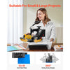 VEVOR Heat Press Machine 12 x 10 Inch T-Shirt Press 750 W Powerful Black, for T-Shirts, Garments, Bags, LCD Screen Display, Precise Control, Heat Transfer Sublimation Machine, Fast and Even Heating