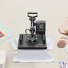 VEVOR Heat Press Machine 12 x 10 Inch T-Shirt Press 750 W Powerful Black, for T-Shirts, Garments, Bags, LCD Screen Display, Precise Control, Heat Transfer Sublimation Machine, Fast and Even Heating