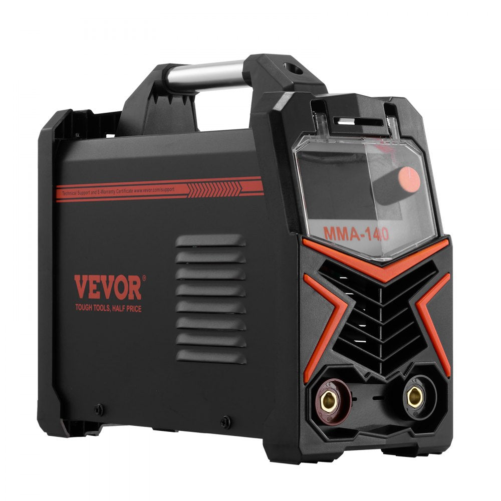 VEVOR MMA Welder, 140A 4-in-1 Welding Machine - MMA (Stick)/DC Pulse MMA/DC Pulse TIG/Lift TIG, 110 & 220V Dual Voltage Electric Welder with LED Display, Synergic Control, IGBT Inverter Hot Start