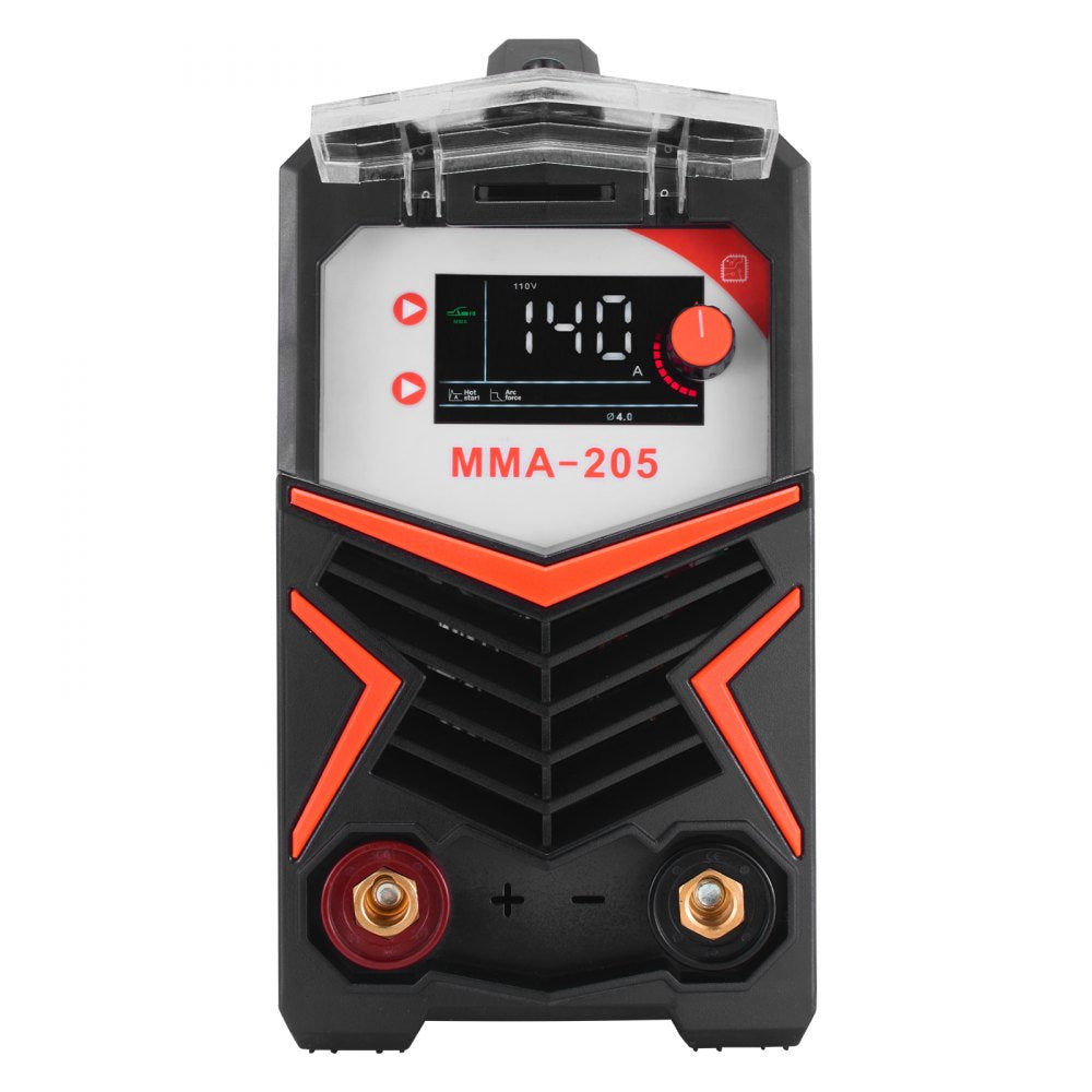 VEVOR MMA Welder, 205A 2-in-1 MMA Lift TIG Stick Welding Machine, 110/220V Dual Voltage IGBT Inverter Welder Machine with Digital Display, Hot Start Arc Force Anti-Stick (Lift Torch Not Included)