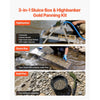 VEVOR Highbanker Gold Panning Kit, 50" 3-in-1 Folding High Banker Gold Sluice Box, 26 PCS Portable Mining Equipment Prospecting Kit with Gold Pans, Classifier Screen, Magnet, Backpack, and Accessories