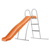 VEVOR Water Slide, 5.5ft Outdoor Waterslide for Kids, Free Standing Pool Wave Slide with 6.5ft Ground Tarp, Built in Adjustable Sprinkler, Metal Plastic Playground Equipment, Platform for Backyard Fun