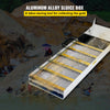 VEVOR Aluminum Alloy Sluice Box, Compact 36\" Mini Sluice Boxes for Gold, Lightweight Gold Sluice Equipment, Portable Sluice Boxes with Miner\'s Moss, River, Creek, Gold Panning, Prospecting, Dredging