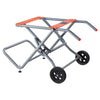 VEVOR Portable Table Saw Stand, 350 lbs Load Capacity, Rolling Foldable Table Saw Table with 8 Inches Rubber Wheels, Heavy Duty Construction, Easy Storage, Universal for Most Brands of Table Saws