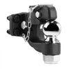 VEVOR Pintle Hook, 20000 lbs Towing Capacity, Trailer Hitches Receiver Hook Combination 2-5/16-inch Hitch Ball, Fits 2.5 to 3-inch Lunette Ring with Mounting Kit, Wear-resistant, Black Powder Coat