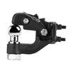 VEVOR Pintle Hook, 20000 lbs Towing Capacity, Trailer Hitches Receiver Hook Combination 2-inch Hitch Ball, Fits for 2.5 to 3-inch Lunette Ring with Mounting Kit, Wear-resistant, Black Powder Coat