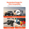 VEVOR Pintle Hook, 30000 lbs Towing Capacity, Trailer Hitches Receiver Hook Fits for 2.5 to 3-inch Lunette Ring with Mounting Kit, Wear-resistant, Black Powder Coat, Suitable for Various Vehicles